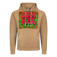 Summer Vibes Watermelon Leopard Background Vintage Hoodie | Teevron