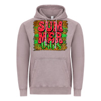 Vintage Zinc summer vibes watermelon leopard background Vintage Hoodie - Jasminsmagicworld