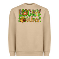 Mushroom St. Patricks day lucky vibes Heavyweight Sweatshirt - BundleAndBundleShop