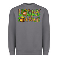 Storm St. Patricks day lucky vibes Heavyweight Sweatshirt - BundleAndBundleShop