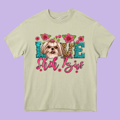Love Shih Tzus Heavy Core Tee Designed By Jahusdesignshop