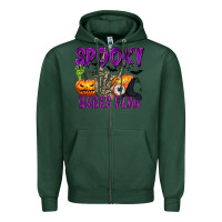 Sports Green Spooky babes club Zipper Hoodie - texasbilliewilder