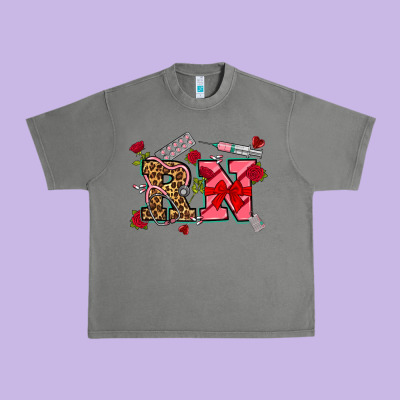 Valentines Day Rn Urban Heavy Tee Designed By Nancycooperartshop
