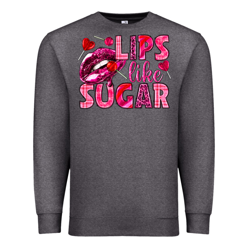 Lips Like Sugar Valentine's Day Premium Sweatshirt by HowdyJamesFarm | Teevron