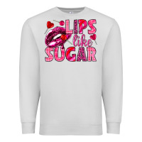 Dove Grey Lips like sugar Valentine's Day Premium Sweatshirt - HowdyJamesFarm