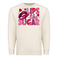 Sandshell Lips like sugar Valentine's Day Premium Sweatshirt - HowdyJamesFarm