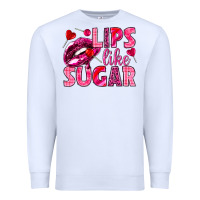 White Lips like sugar Valentine's Day Premium Sweatshirt - HowdyJamesFarm