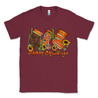 Burgundy western Christmas Classic Tee - CowhideDigitalArt