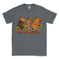 Charcoal Heather western Christmas Classic Tee - CowhideDigitalArt