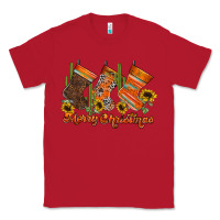 Red western Christmas Classic Tee - CowhideDigitalArt