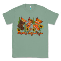 Sage western Christmas Classic Tee - CowhideDigitalArt