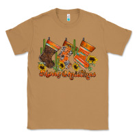 Toasted Coconut western Christmas Classic Tee - CowhideDigitalArt