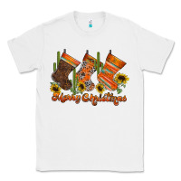 White western Christmas Classic Tee - CowhideDigitalArt