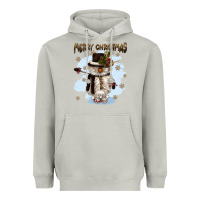 Moon Dust merry christmas snowman Heavyweight Hoodie - CowGirlArtShop