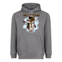 Storm merry christmas snowman Heavyweight Hoodie - CowGirlArtShop