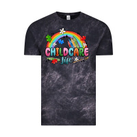 Cloud Black childcare life Vintage Tee - MaliasSmallBusiness