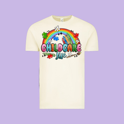 Childcare Life Vintage Tee Designed By Maliassmallbusiness