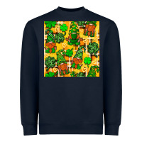 Navy St. Patricks gnomies seamless pattern Heavyweight Sweatshirt - BundleAndBundleShop
