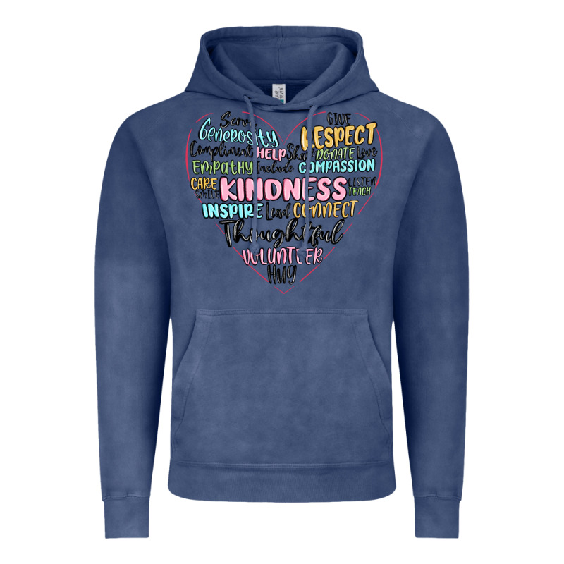 Kindness Heart Vintage Hoodie by MaliasSmallBusiness | Teevron