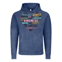 Vintage Denim kindness heart Vintage Hoodie - MaliasSmallBusiness