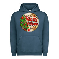 Pigment Midnight Navy Cozy vibes Urban Hoodie - FaDigitalArtStudio