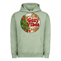 Pigment Oil Green Cozy vibes Urban Hoodie - FaDigitalArtStudio