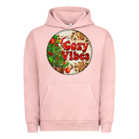 Pigment Salmon Cozy vibes Urban Hoodie - FaDigitalArtStudio