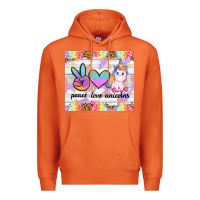 Carrot peace loeve unicorns Premium Hoodie - CowGirlArtShop