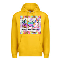 Lemon peace loeve unicorns Premium Hoodie - CowGirlArtShop