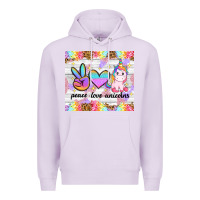 Lilac peace loeve unicorns Premium Hoodie - CowGirlArtShop