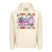 Sandshell peace loeve unicorns Premium Hoodie - CowGirlArtShop