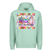 Seafoam peace loeve unicorns Premium Hoodie - CowGirlArtShop