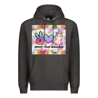 Smoke peace loeve unicorns Premium Hoodie - CowGirlArtShop