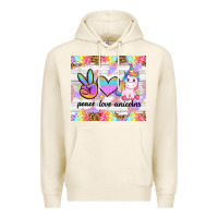 Tofu peace loeve unicorns Premium Hoodie - CowGirlArtShop