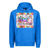 True Royal peace loeve unicorns Premium Hoodie - CowGirlArtShop
