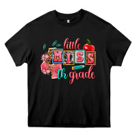 Black little miss 4 th grade Heavy Core Tee - AdoDesignShop