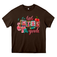 Chocolate Brown little miss 4 th grade Heavy Core Tee - AdoDesignShop