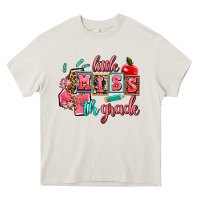 Cream little miss 4 th grade Heavy Core Tee - AdoDesignShop