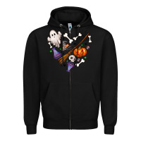 Black love hallowen Zipper Hoodie - NancyCooperArtShop