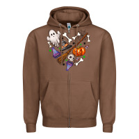 Chestnut love hallowen Zipper Hoodie - NancyCooperArtShop