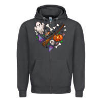 Smoke love hallowen Zipper Hoodie - NancyCooperArtShop