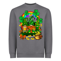 Storm st. patricks gnomes truck with rainbow Heavyweight Sweatshirt - BundleAndBundleShop