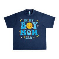 Navy in my boy mom era Urban Heavy Tee - MaliasSmallBusiness