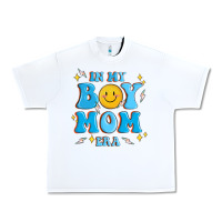 White in my boy mom era Urban Heavy Tee - MaliasSmallBusiness