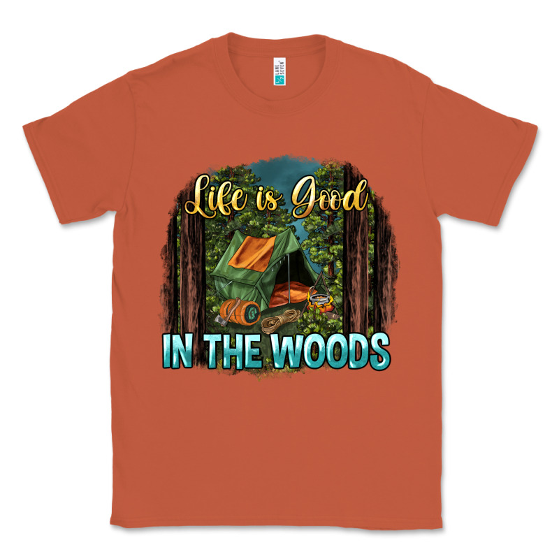 Life Is Good In The Woods Classic Tee by NancyCooperArtShop | Teevron