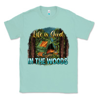 Seafoam life is good in the woods Classic Tee - NancyCooperArtShop
