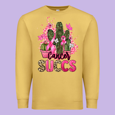 Cancer Succs Cancer Awareness Premium Sweatshirt Designed By Howdyjamesfarm