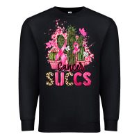 Black Cancer succs Cancer Awareness Premium Sweatshirt - HowdyJamesFarm