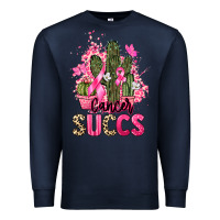 Navy Cancer succs Cancer Awareness Premium Sweatshirt - HowdyJamesFarm