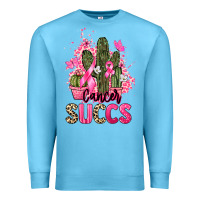 Ocean Blue Cancer succs Cancer Awareness Premium Sweatshirt - HowdyJamesFarm